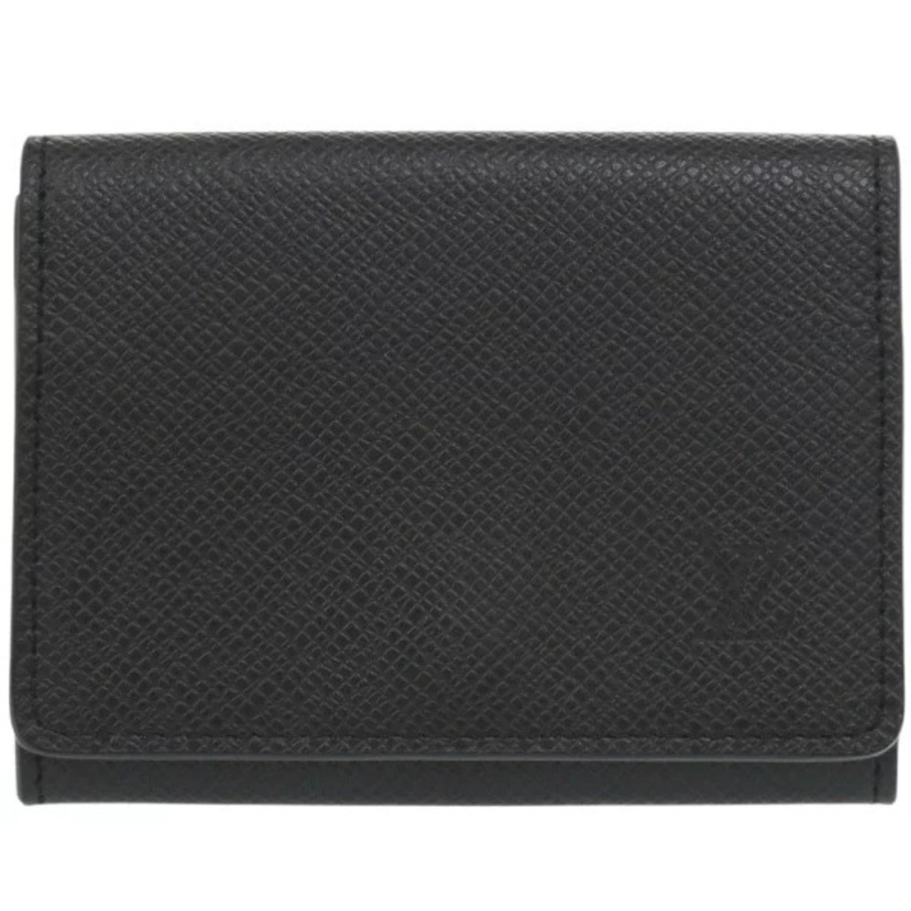 Louis Vuitton Envelope Wallet Carte de Visite NM Taiga black Card Case Wallet LV